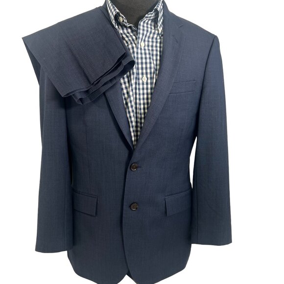 J.Crew Thompson Suit Jacket & Pants Set 40R - Navy - Picture 1 of 16